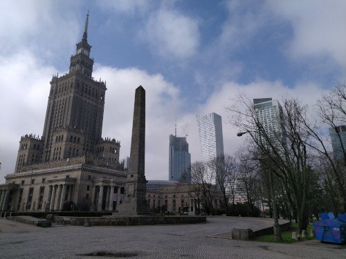 Pałac Kultury i biurowce - Warszawa centrum