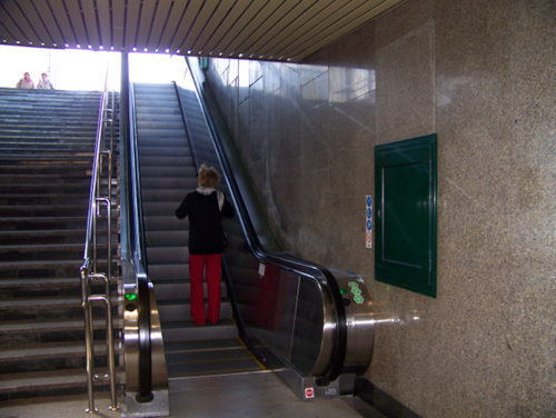 the entrance from Central Train Station Warsaw